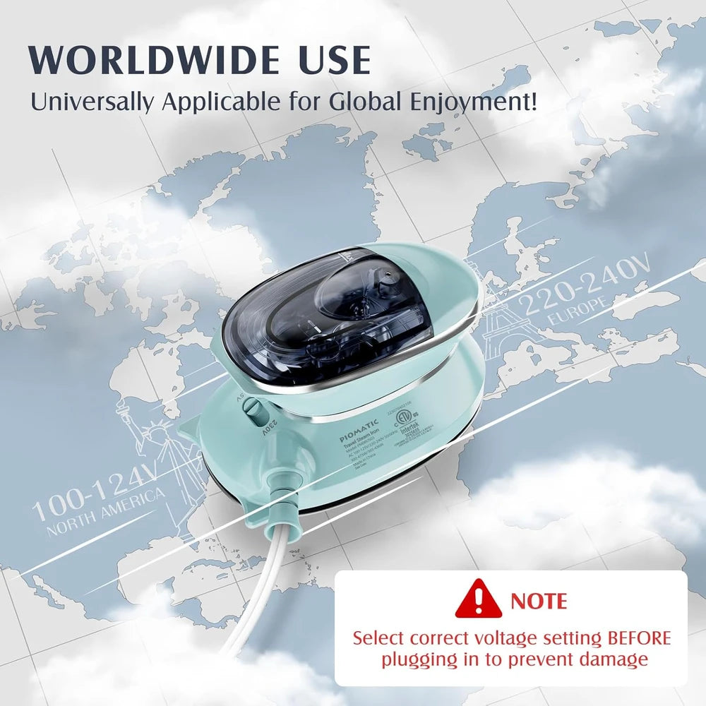 Piomatic Portable Travel Iron – Wrinkle-Free Clothes Anywhere