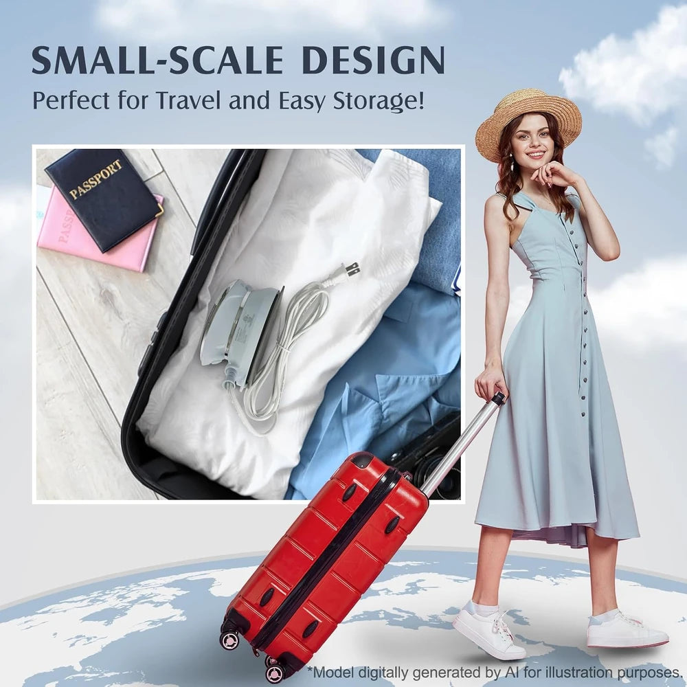 Piomatic Portable Travel Iron – Wrinkle-Free Clothes Anywhere