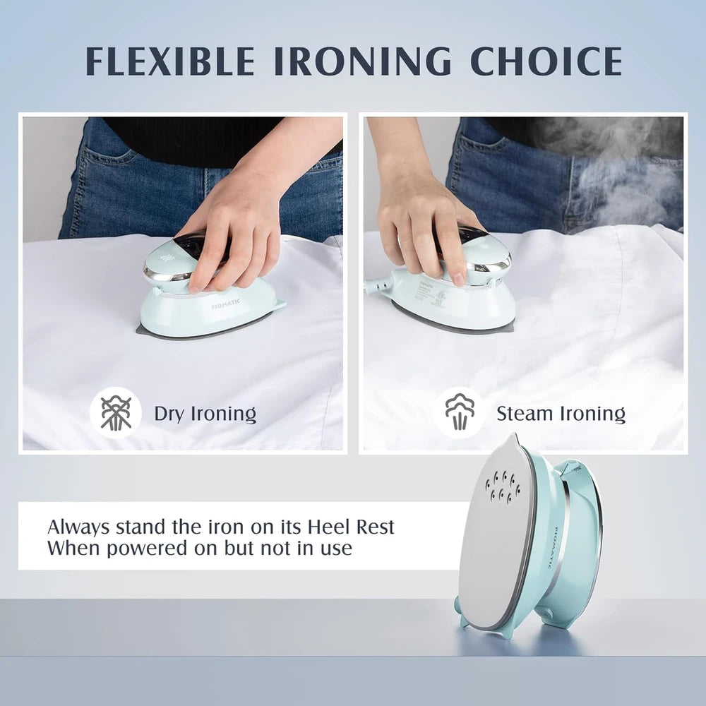 Piomatic Portable Travel Iron – Wrinkle-Free Clothes Anywhere