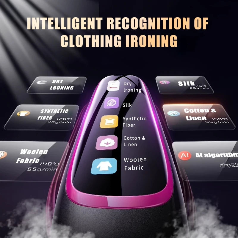 Handheld Steam Iron Garment Steamer – Wrinkle-Free in Seconds